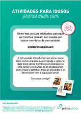1.º Caderno de Estimulação Cognitiva - Especial Dia do idoso