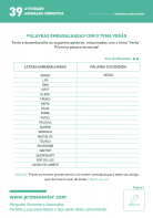 Atividade n.º 39: Desembaralhar palavras
