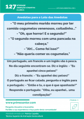 Atividade n.º 132: Loto das Anedotas - 2 em 1